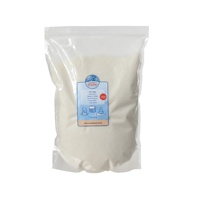 Neve artificiale in granuli in PE per decorazione natalizia