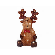 Renna per decorazione natalizia con LED a batteria interno/esterno 28 cm