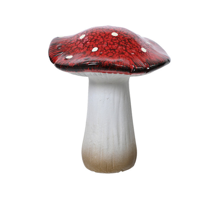 Fungo di terracotta per decorazione natalizia