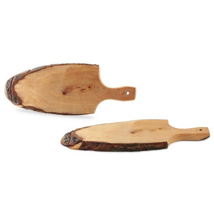 Tagliere in legno naturale corteccia con manico 45cm - MEETING - 34276916035800