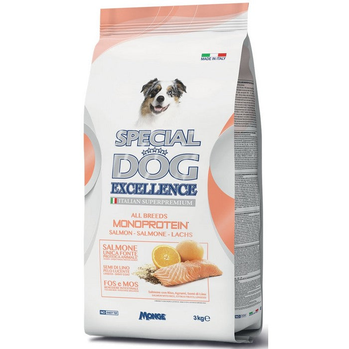 Special Dog Excellence Monoprotein - All Breeds Salmone 3kg - MONGE - 63048067023226
