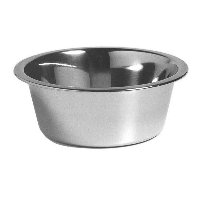 Ciotola tonda per animali domestici in acciaio inox
