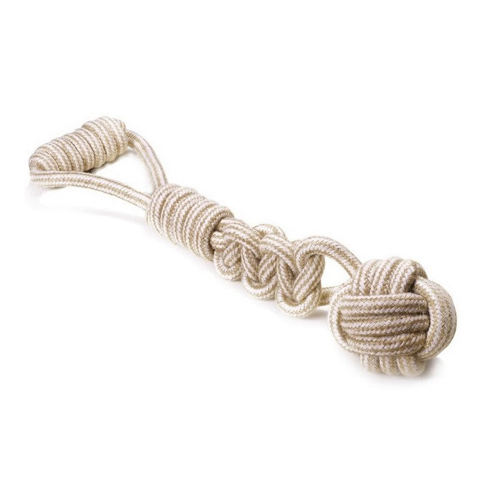 Gioco per cani in cotone tirante con palla - Natural Cotton - RECORD - 64406312845690