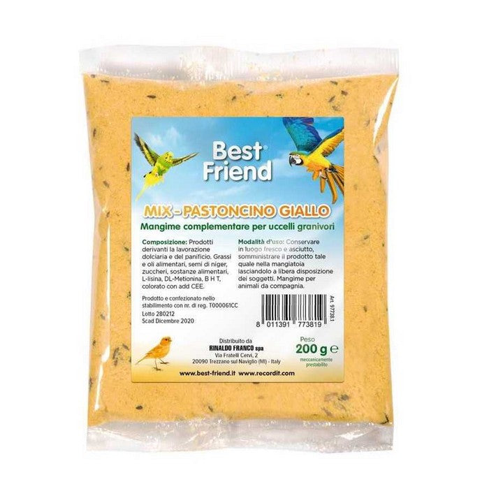 Mangime complementare per uccelli pastoncino giallo 200 g - RECORD - 64406375039354