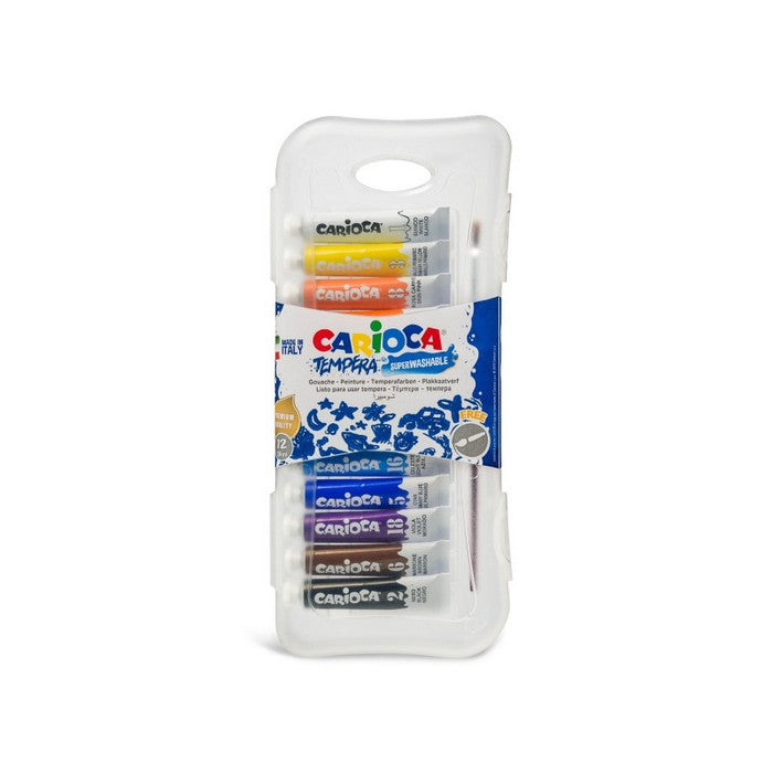 Carioca astuccio 7 tempera Tubes - INGRO CART - 34277947539672
