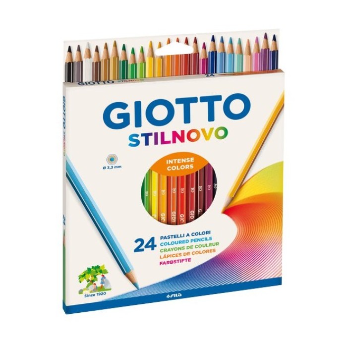 Giotto confezione da 24 pastelli Stilnovo - INGRO CART - 34277954322648