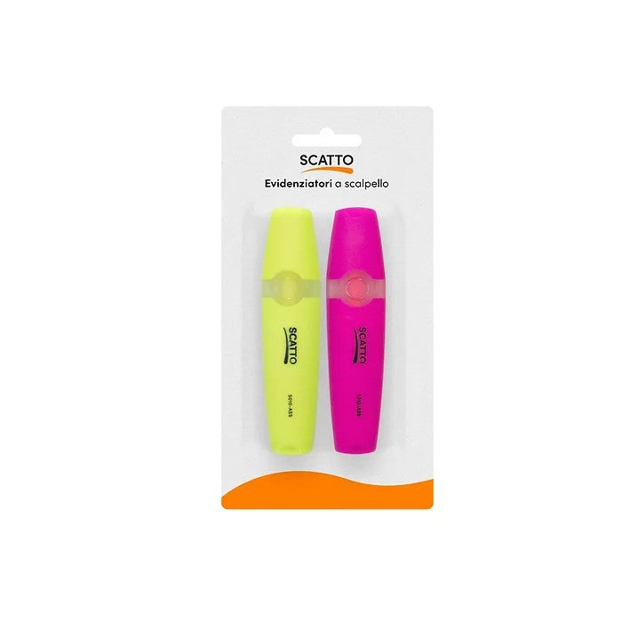 Confezione 2 evidenziatori Fluo 4mm - SCATTO ENERGIA CREATIVA - 34277984174296