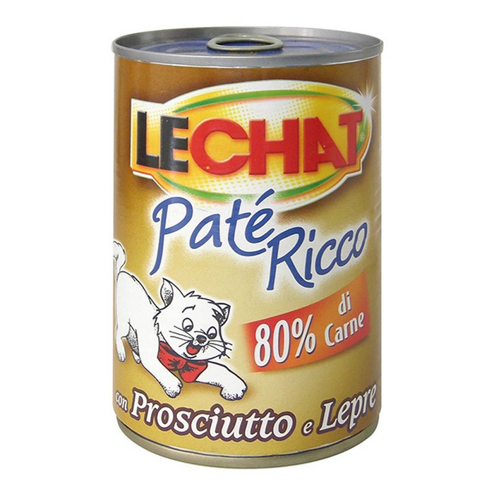 LeChat Adult Paté Ricco con Prosciutto e Lepre 400g - MONGE - 34317043302616