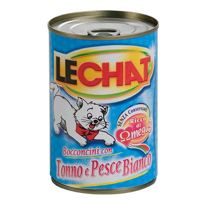 LeChat Adult Bocconcini con Tonno e Pesce Bianco