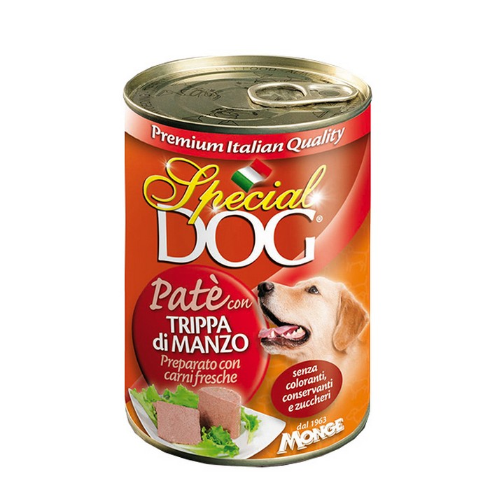 Special Dog All Breeds Adult Paté con Trippa di Manzo 400g - MONGE - 63048069153146