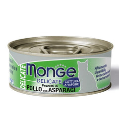 Monge Delicate Gatto Pezzetti di Pollo con Asparagi - Adult 80g