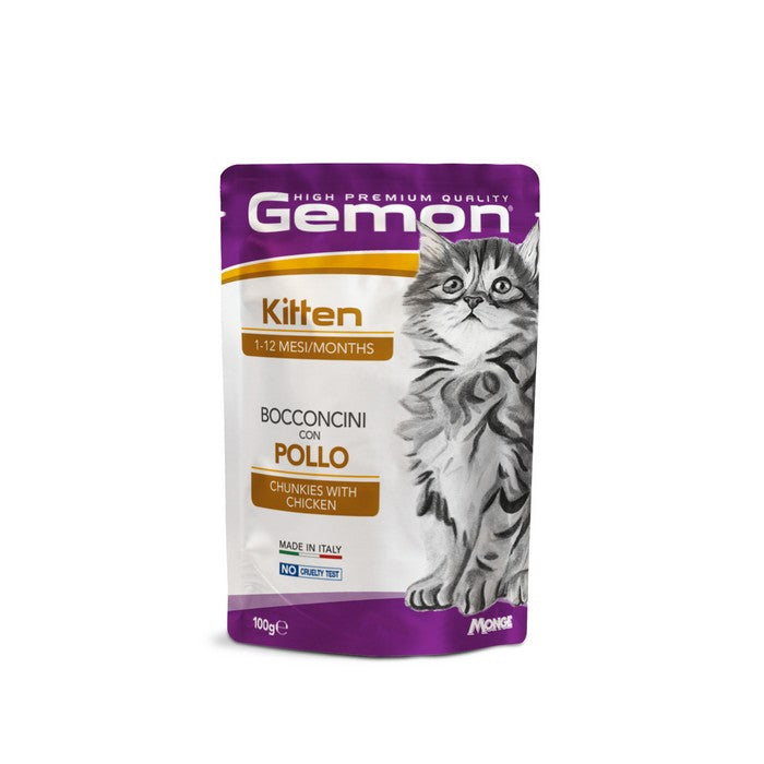 Gemon Gatto Kitten Bocconcini con Pollo 100g