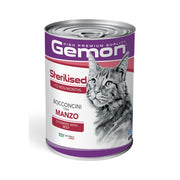 Gemon Gatto Sterilised Bocconcini con Manzo 415g
