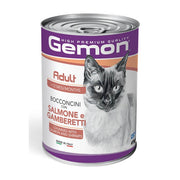 Gemon Gatto Adult Bocconcini con Salmone e Gamberetti 415g