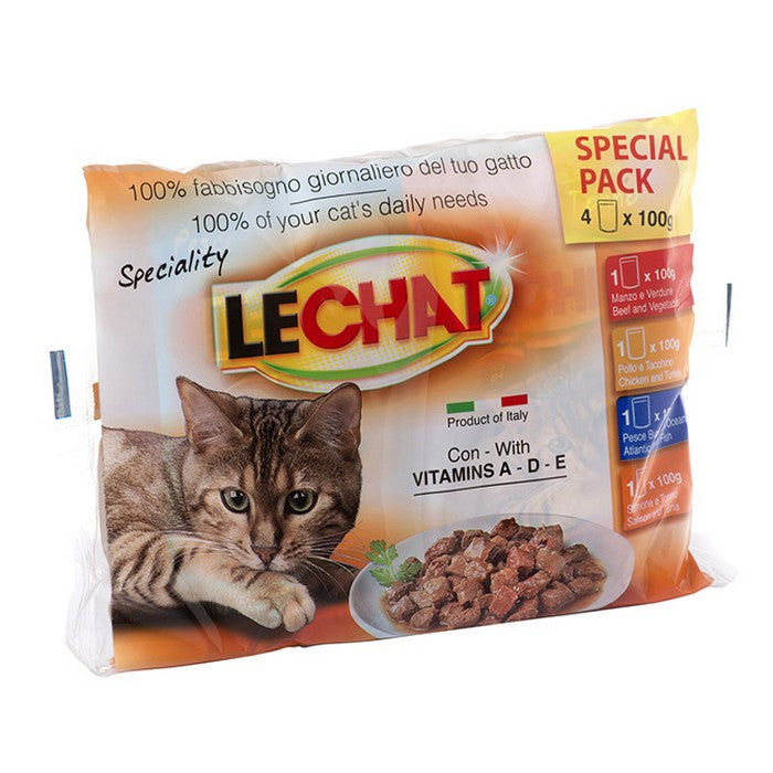 LeChat Multipack Buste assortite 400g - MONGE - 34289807360216