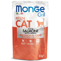 Monge Grill Gatto Bocconcini in Jelly - Ricco in Salmone - Kitten 85g