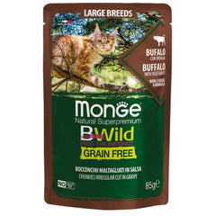 Monge BWild Gatto Grain Free Large Breeds Bufalo con ortaggi 85g