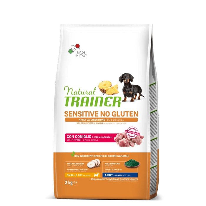 Natural Trainer Sensitive No Gluten Small&Toy Adult con Coniglio - NATURAL TRAINER - 64761912820090