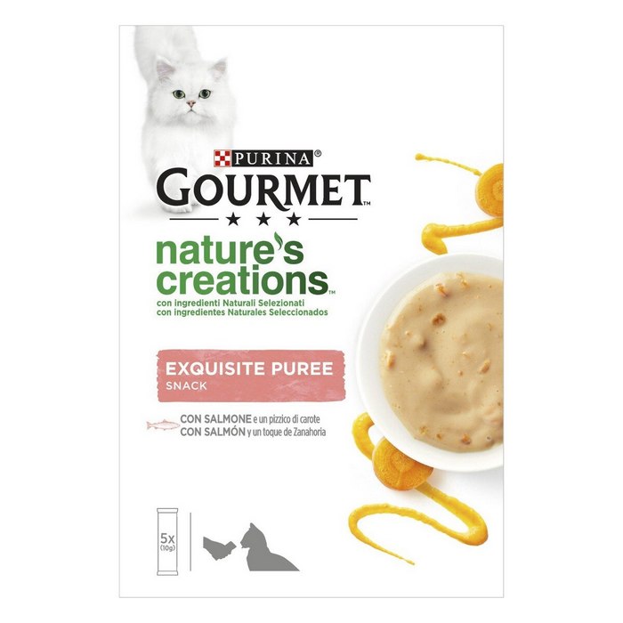 Purina Gourmet Nature's Creation Exquisite Puree con Salmone e carota 50g