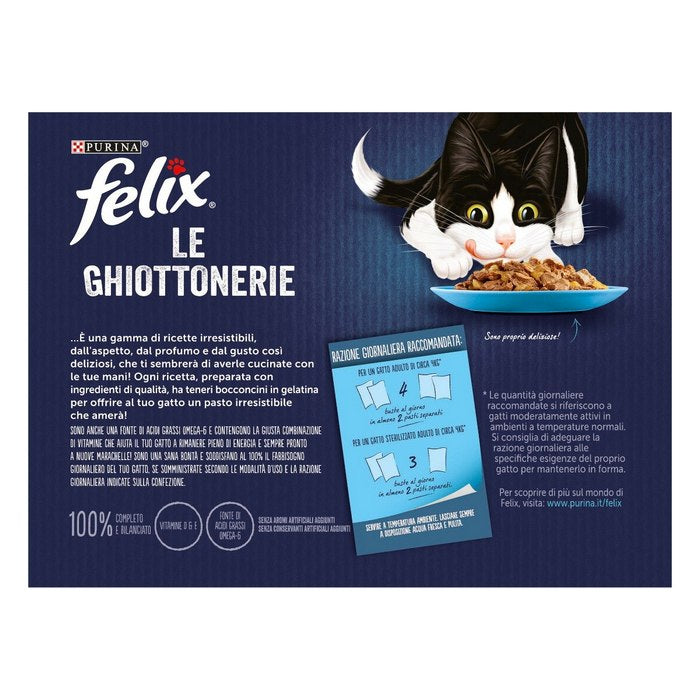 Purina Felix Le Ghiotterie Selezioni con pesci 12x85g
