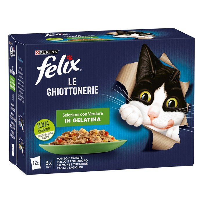 Purina Felix Le Ghiotterie Selezioni con verdure 12x85g - PURINA - 66184885436794