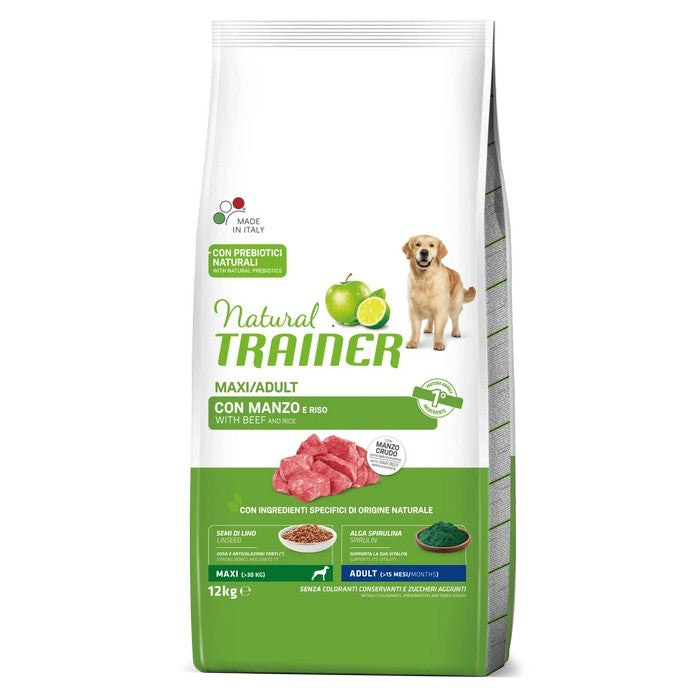 Natural Trainer Maxi Adult con Manzo - NATURAL TRAINER - 64761870025082