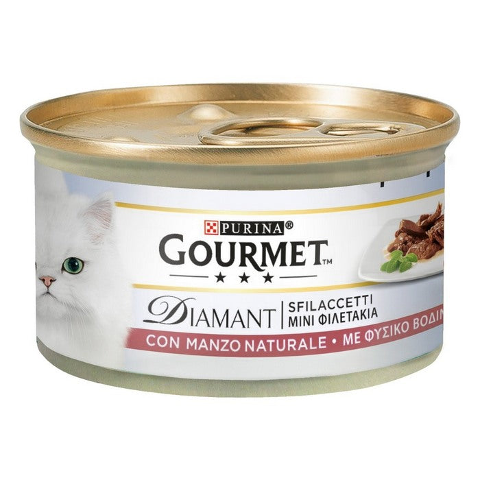 Purina Gourmet Diamant Sfilaccetti con Manzo 85g