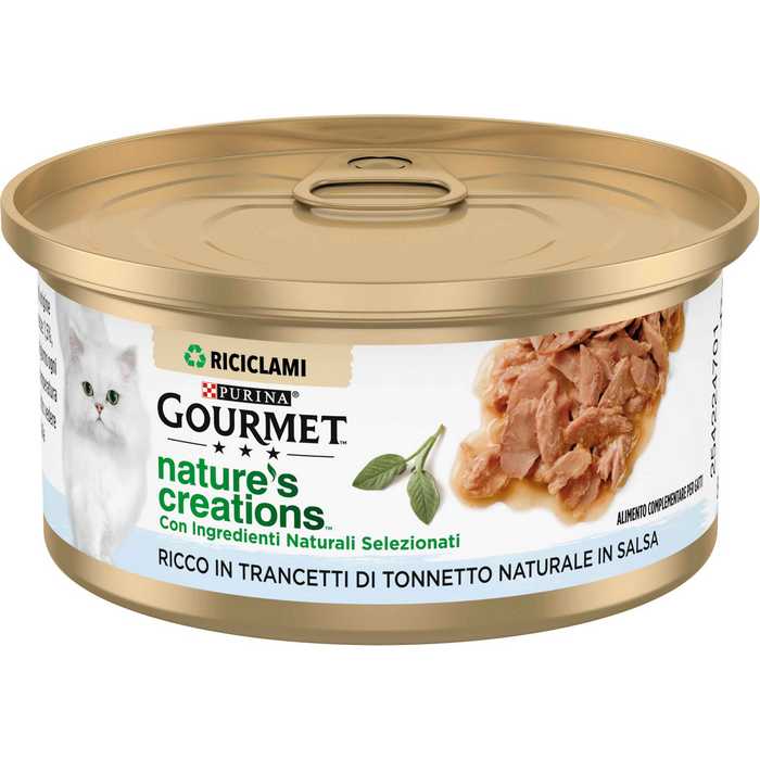 Purina Gourmet Nature's Creations ricco in trancetti di tonnetto 70g