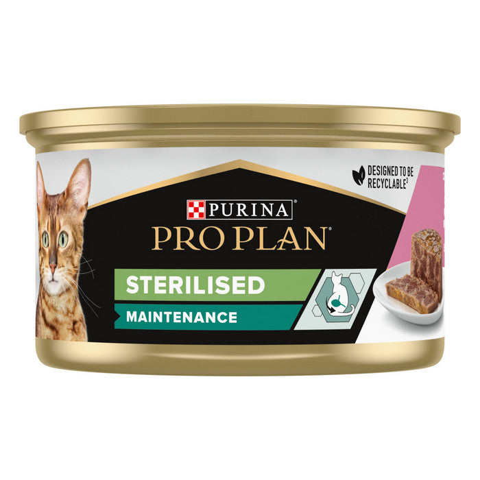 Purina Pro Plan Sterilised Maintenance Terrine con Tonno e Salmone 85g
