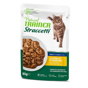 Natural Trainer Cat Straccetti Adult con Pollo e verdure 85g