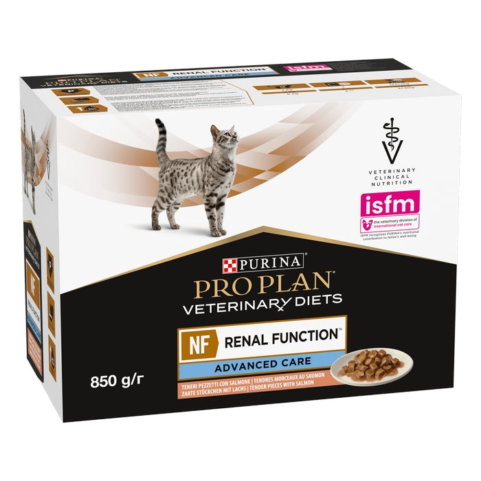 Purina Pro Plan Feline Veterinary Diets NF Renal Function Advanced Care al Salmone 10x85g