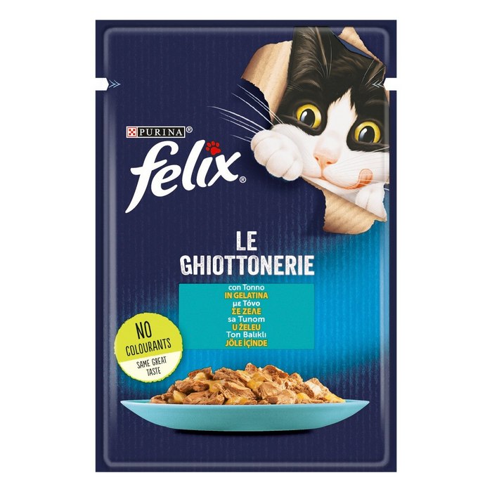 Purina Felix Le Ghiotterie con tonno in gelatina 85g