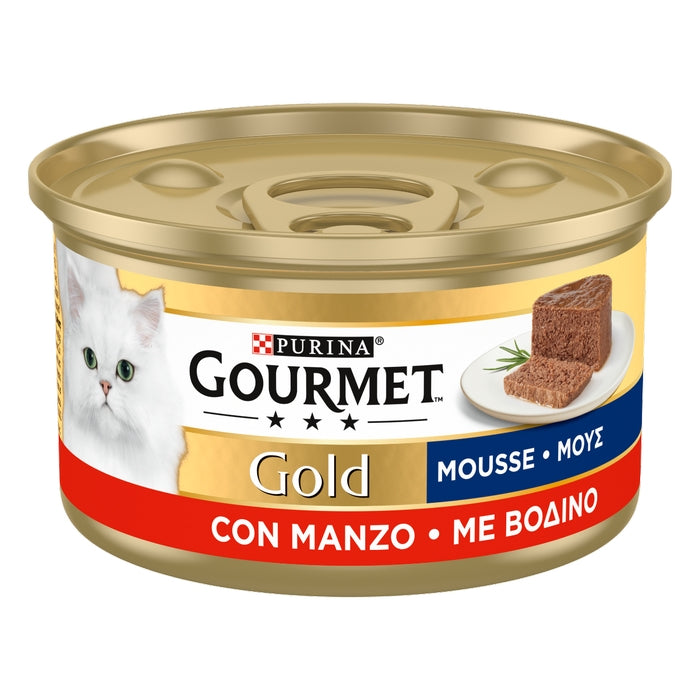 Purina Gourmet Gold Mousse con manzo 85g