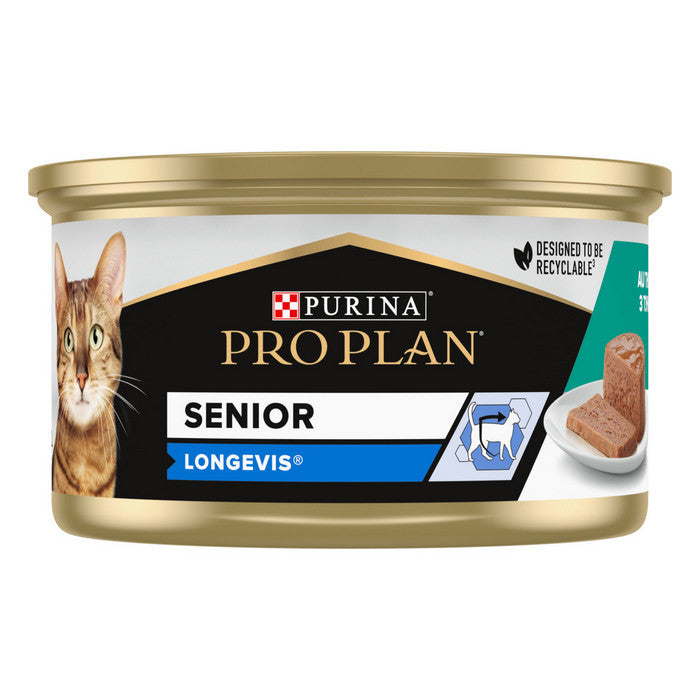 Purina Pro Plan Senior Longevis Mousse con tonno 85g