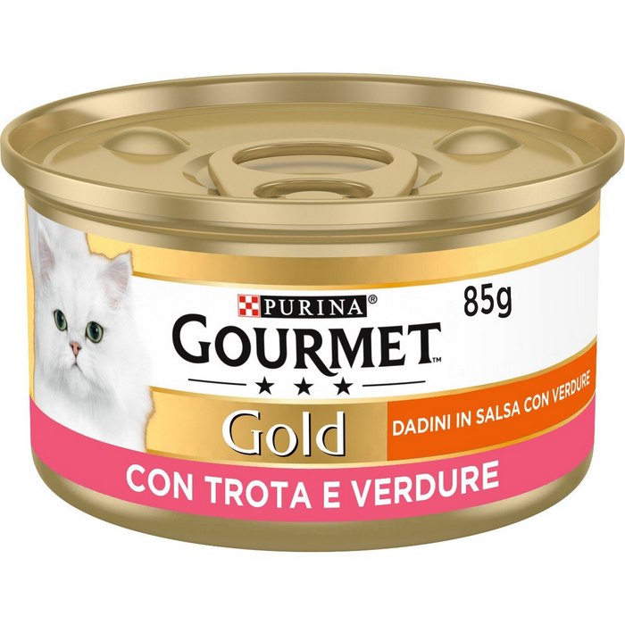 Purina Gourmet Gold Dadini in salsa con trota e verdure 85g