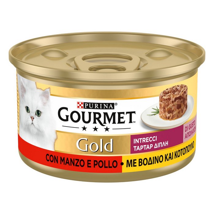Purina Gourmet Gold Intrecci pollo e manzo 85g - PURINA - 66184490910074