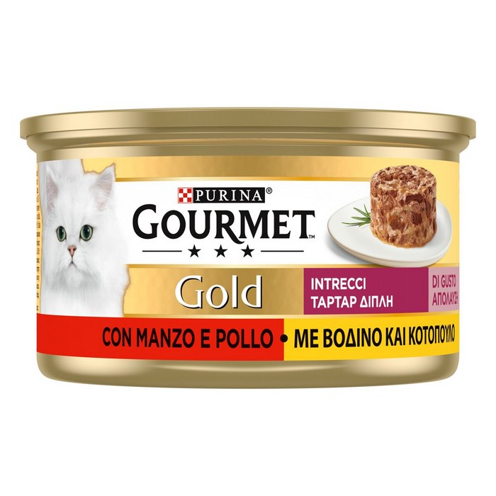 Purina Gourmet Gold Intrecci pollo e manzo 85g - PURINA - 66184491204986