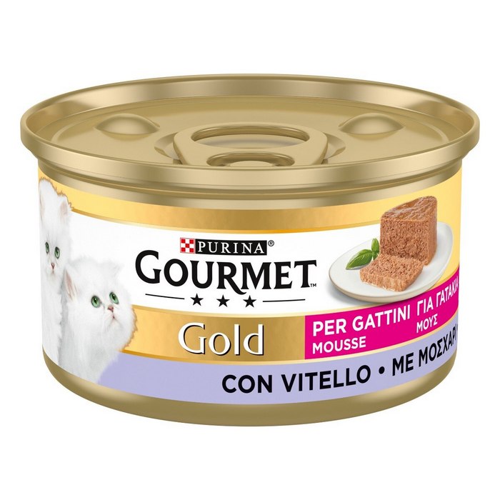 Purina Gourmet Gold Kitten Mousse con vitello 85g