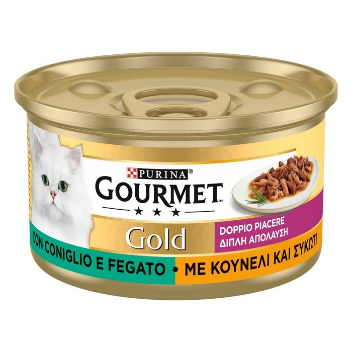 Purina Gourmet Gold Doppio piacere con coniglio e fegato 85g - PURINA - 66184500937082