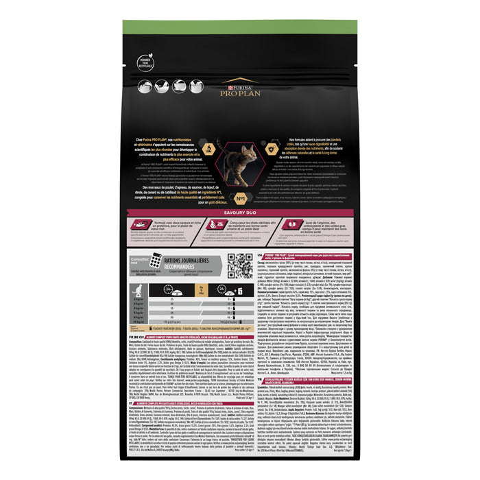 Purina Pro Plan Adult Sterilised Savoury Duo ricco in merluzzo e trota - PURINA - 66185840689530
