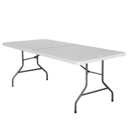 Set 2 tavoli pieghevoli per campeggio e catering 180x74 cm