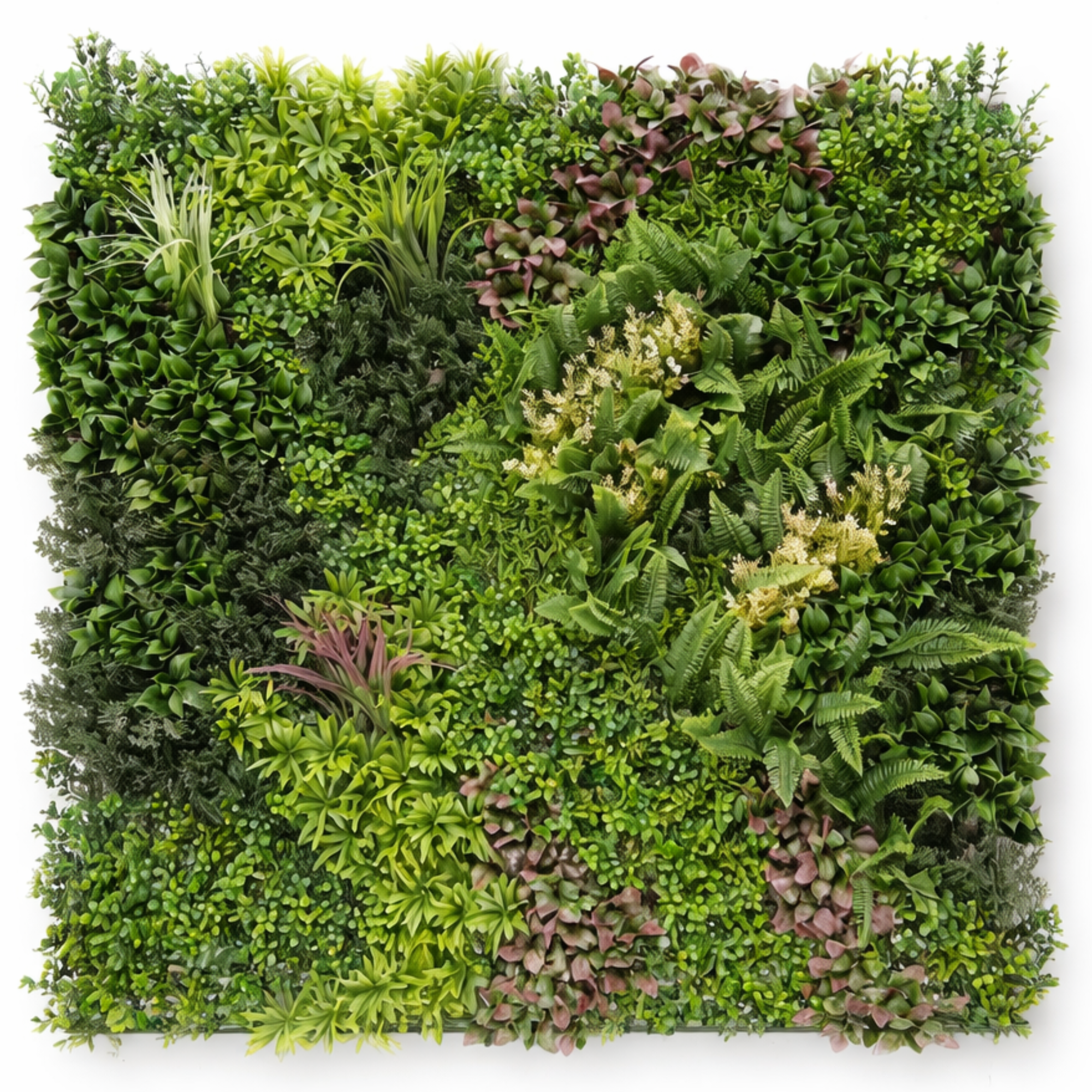 Parete con piante artificiali per giardino verticale 100x100 cm - Hera