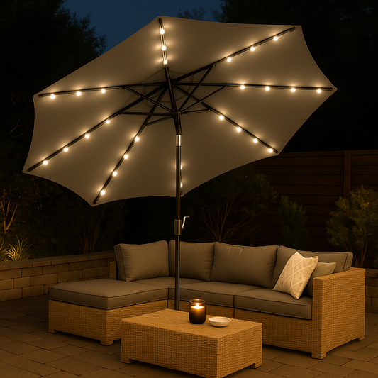 Ombrellone da giardino con LED e anti-vento 270 cm - Zen - BEST - 65747537363322