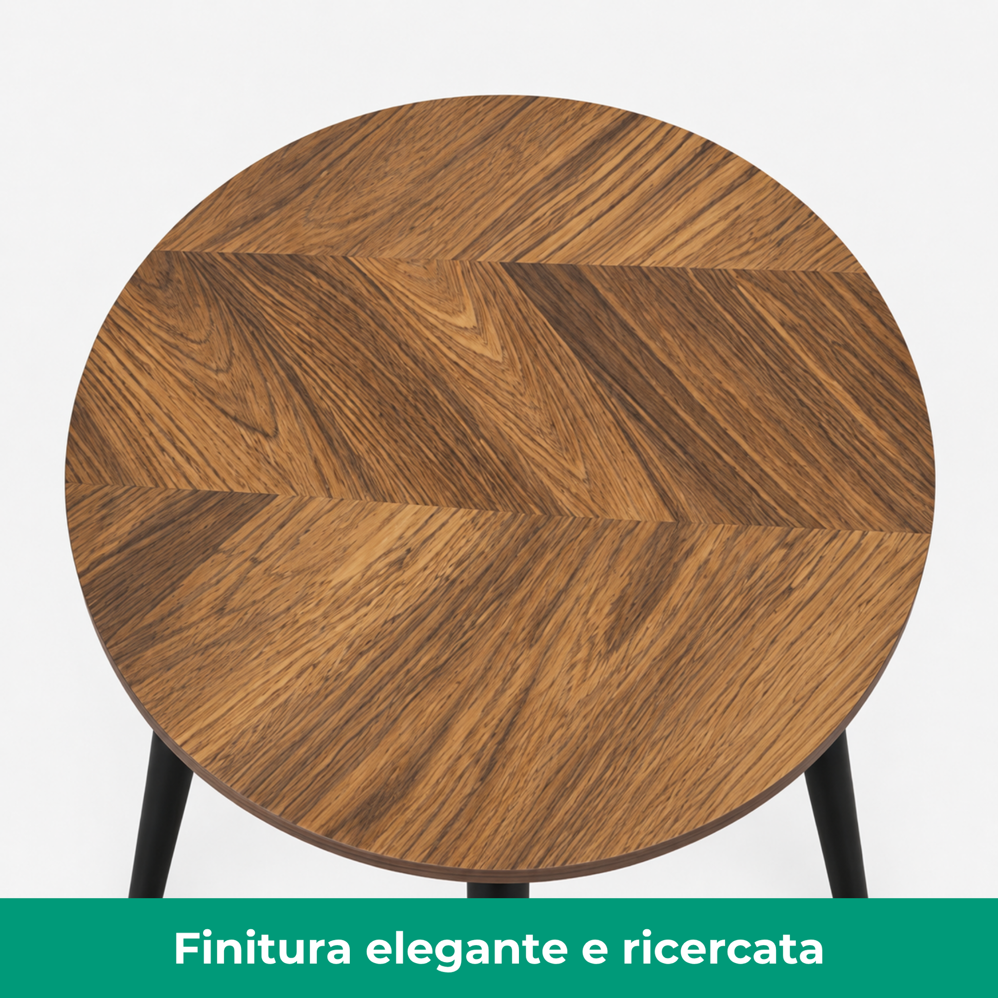 Set 3 Tavolini tondi in legno e MDF - Eyko