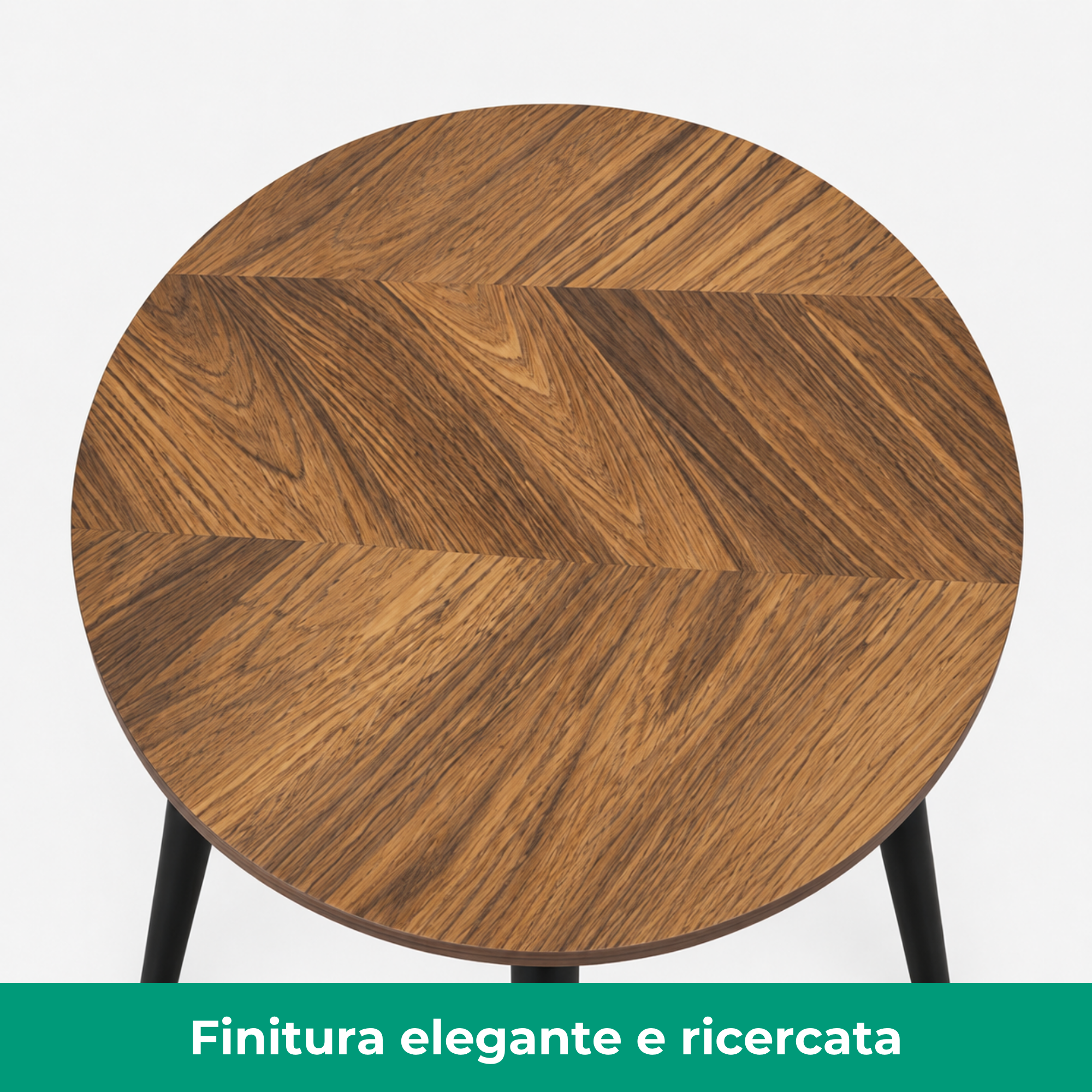 Set 3 Tavolini tondi in legno e MDF - Eyko