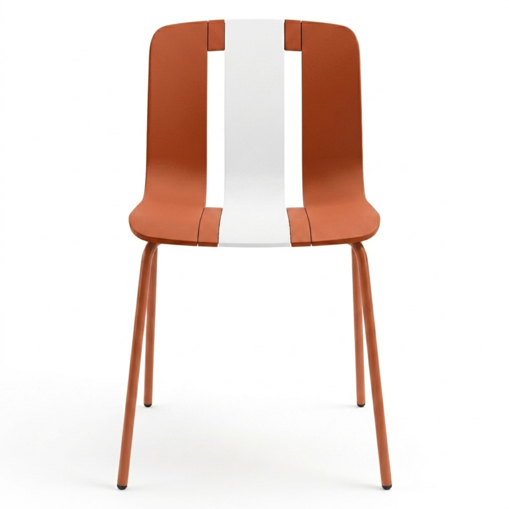 Set 4 Sedie moderne da giardino in polipropilene, fiberglass e metallo - Sunny