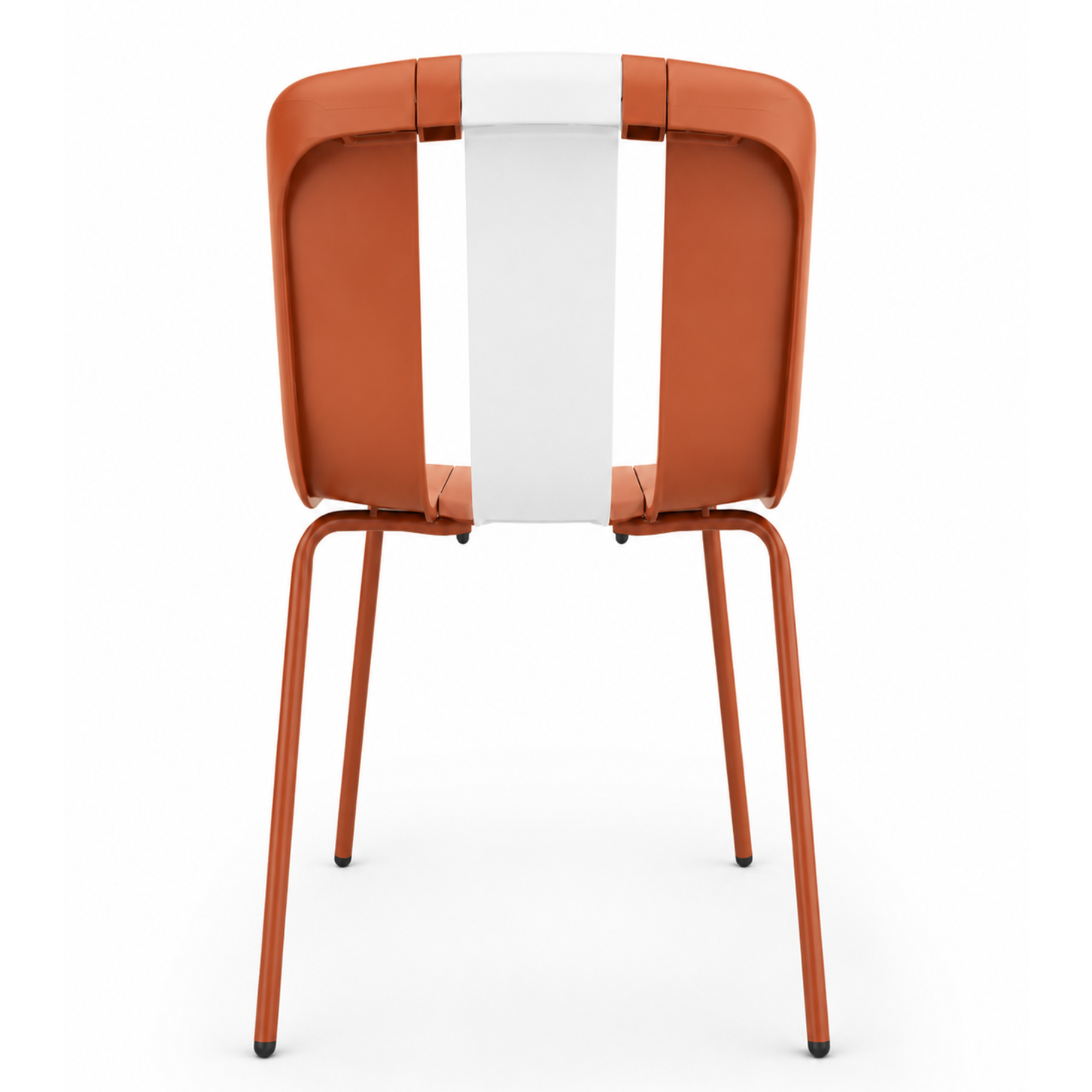Set 4 Sedie moderne da giardino in polipropilene, fiberglass e metallo - Sunny