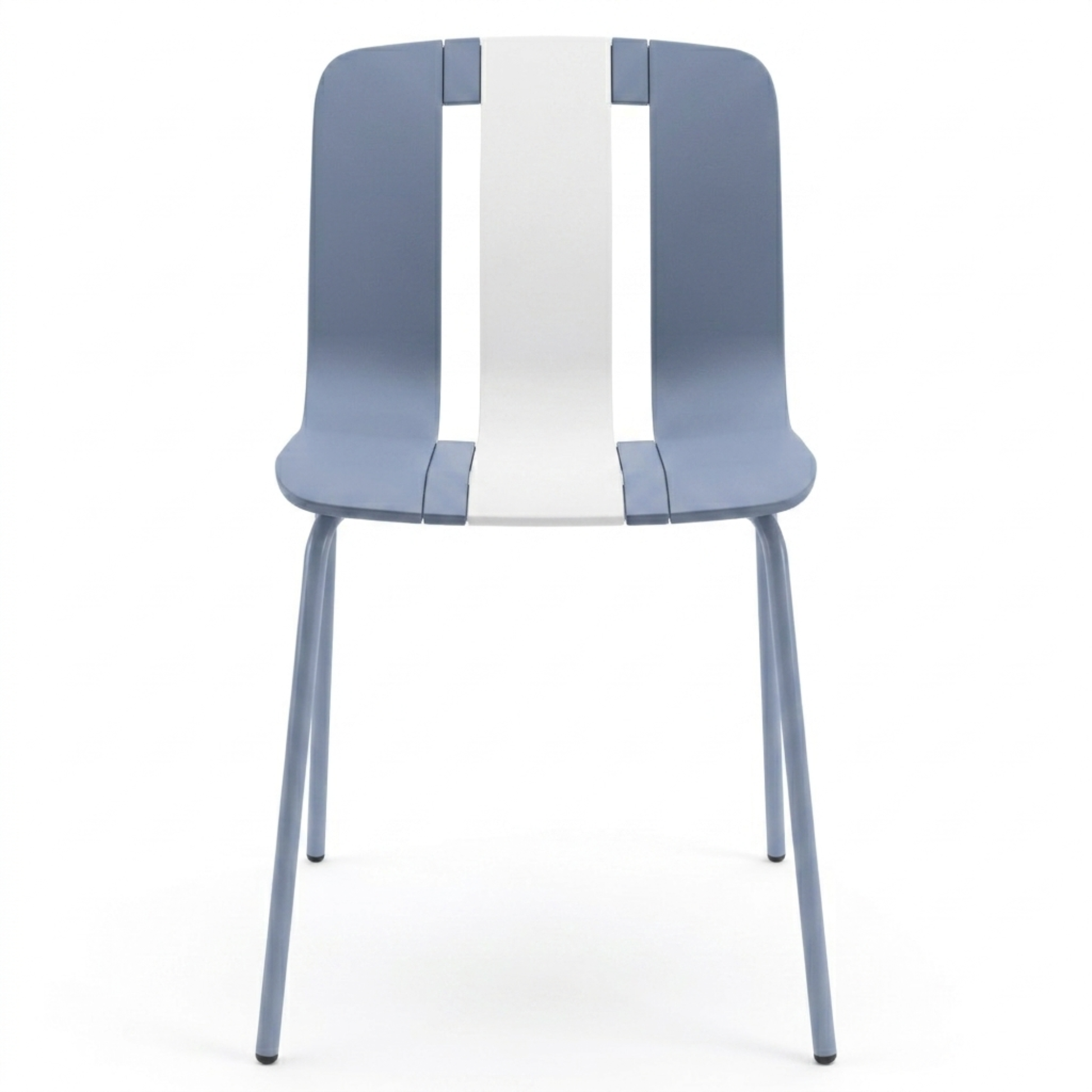 Set 4 Sedie moderne da giardino in polipropilene, fiberglass e metallo - Sunny