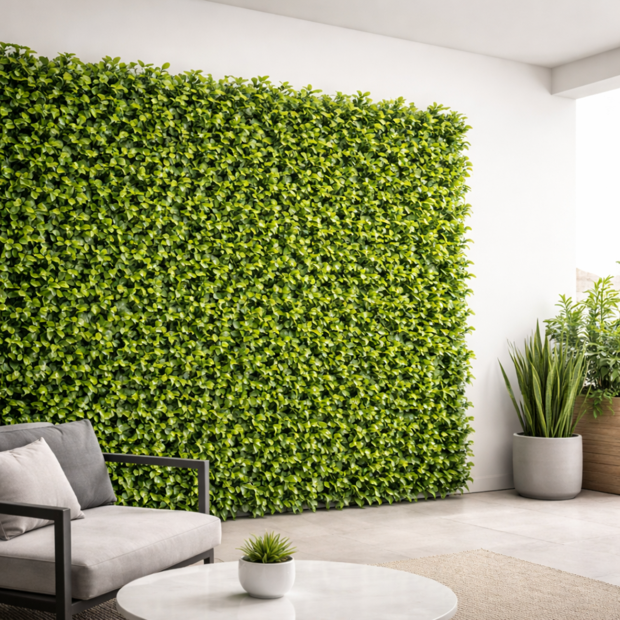 Parete con piante artificiali per giardino verticale 100x100 cm - Gardenia