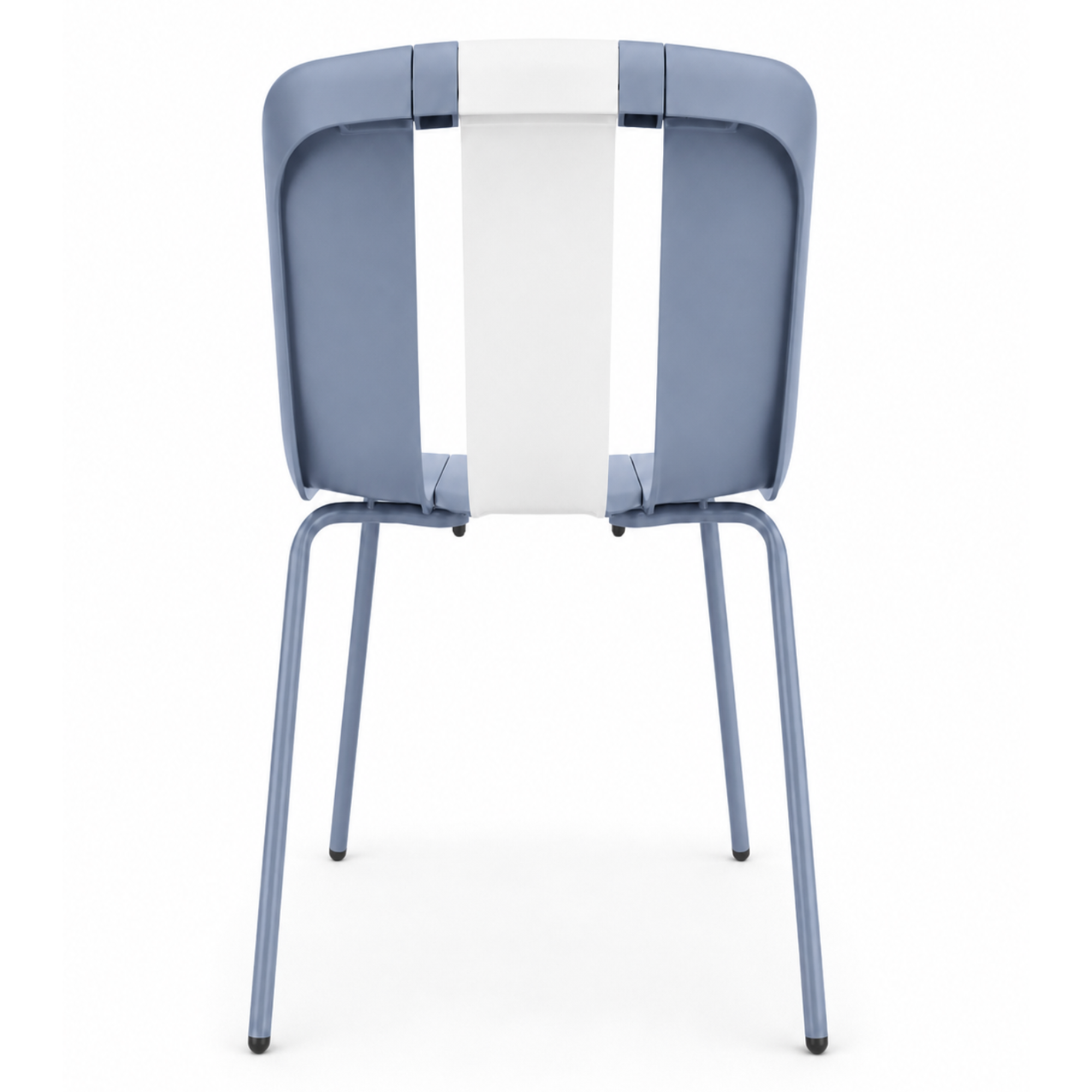 Set 4 Sedie moderne da giardino in polipropilene, fiberglass e metallo - Sunny